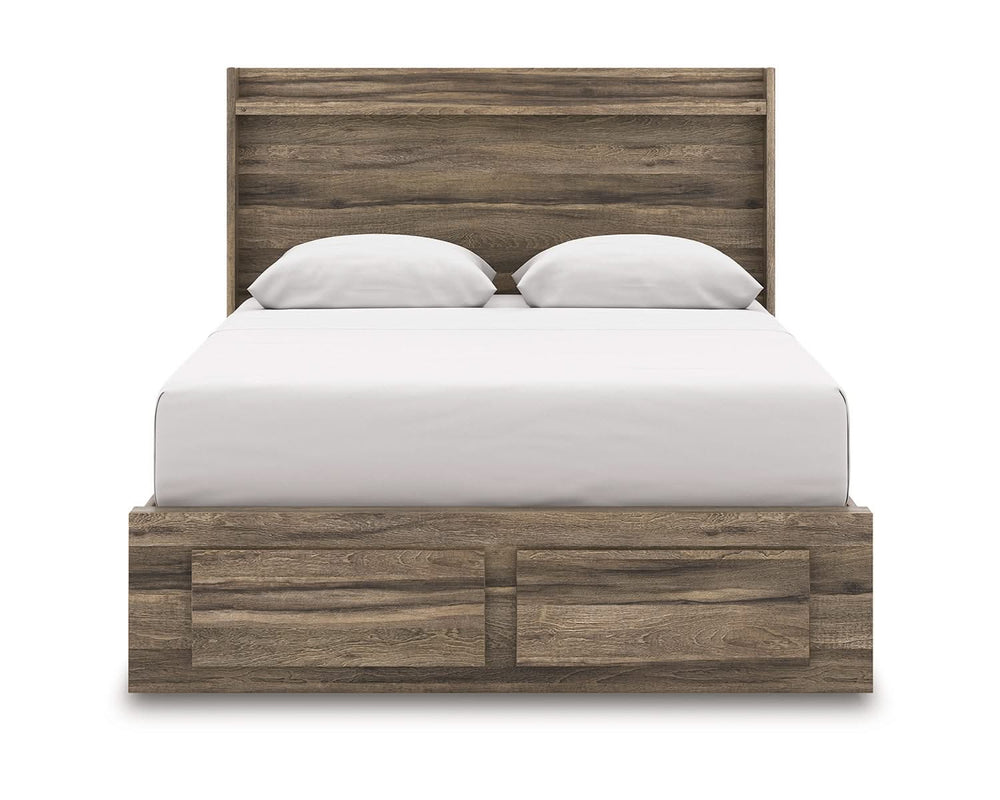 Cama Queen Elbrim con almacenamiento y paneles