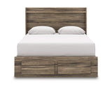 Cama Queen con almacenamiento, cómoda y mesita de noche Elbrim