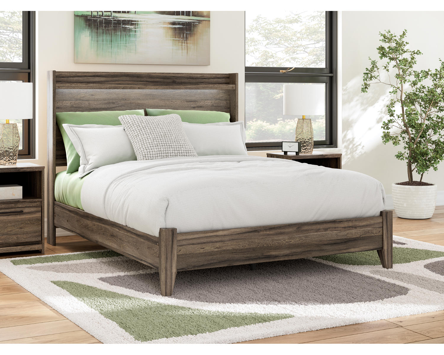 Elbrim Queen Panel Bed