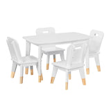 Sloane Collection 5-Piece Pack Children Table and Chairs Set