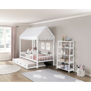 Sloane Collection Twin Canopy Platform Bed