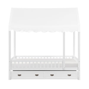 Sloane Collection Twin Canopy Platform Bed