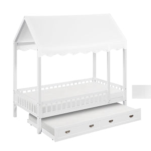 Sloane Collection Twin Canopy Platform Bed