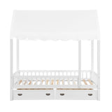 Sloane Collection Twin Canopy Platform Bed