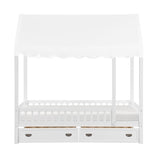 Sloane Collection Twin Canopy Platform Bed