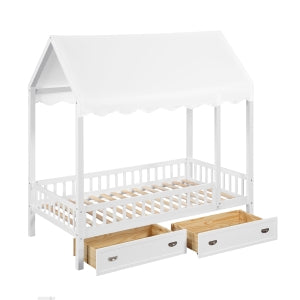 Sloane Collection Twin Canopy Platform Bed