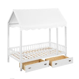 Sloane Collection Twin Canopy Platform Bed