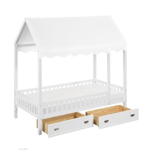Sloane Collection Twin Canopy Platform Bed