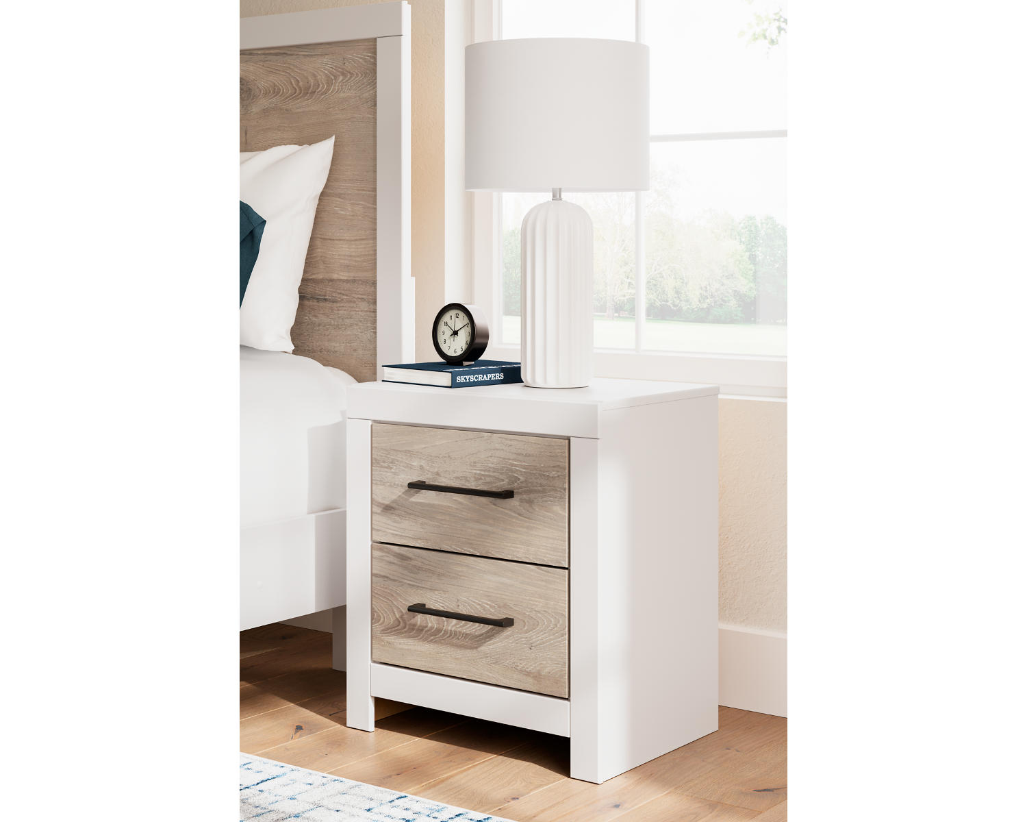 Charbitt Queen Panel Bed, Dresser, Mirror and Nightstand