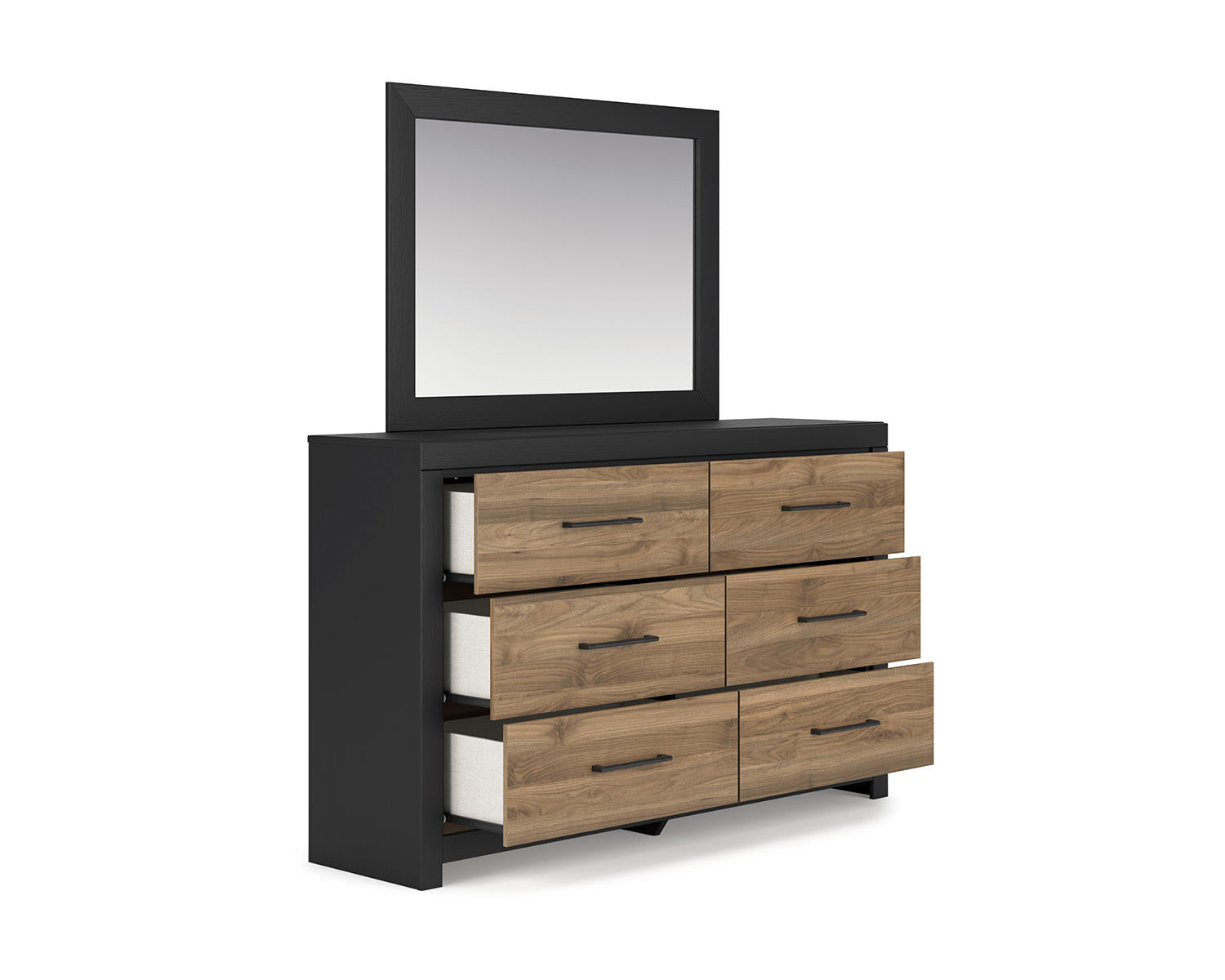 Vertani King Panel Bed, Dresser and Mirror