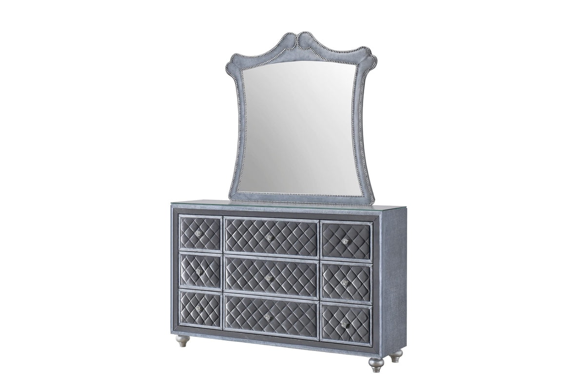 GRUPO DE DORMITORIO CON PANEL CAMEO KING SETB2100