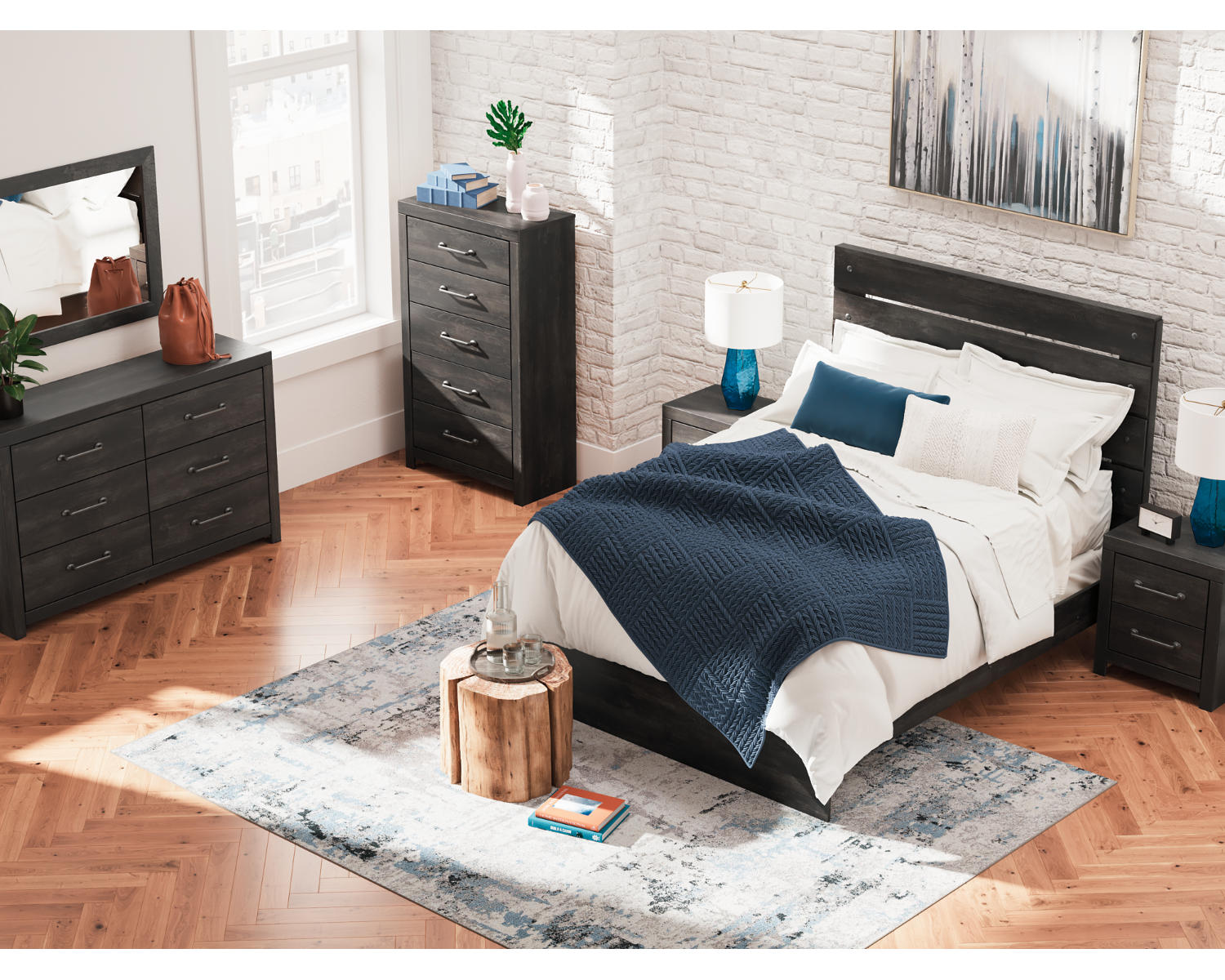 Hollivern Queen Panel Bed