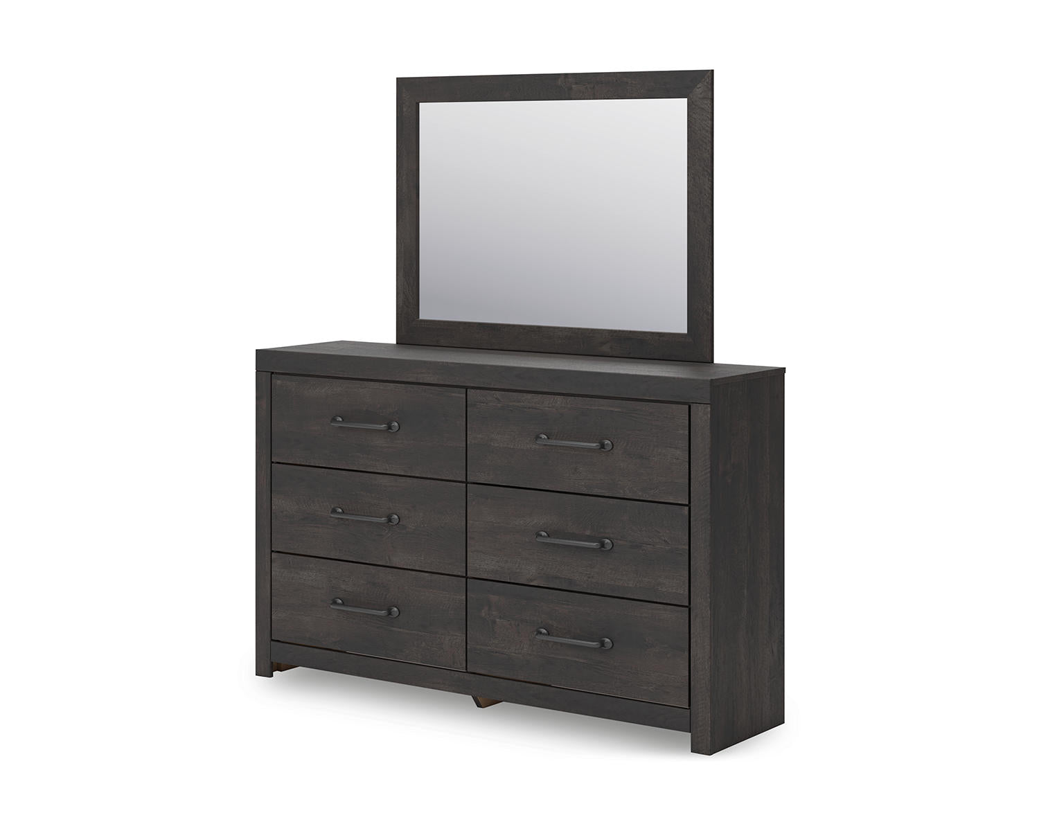 Hollivern Twin Panel Bed, Dresser and Mirror