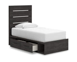 Hollivern Twin Panel Storage Bed