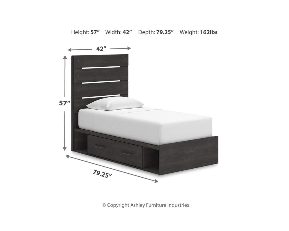 Hollivern Twin Panel Storage Bed