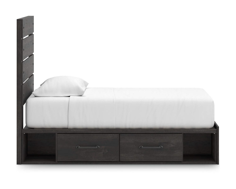 Cama doble con almacenamiento Hollivern