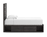 Cama doble con almacenamiento Hollivern