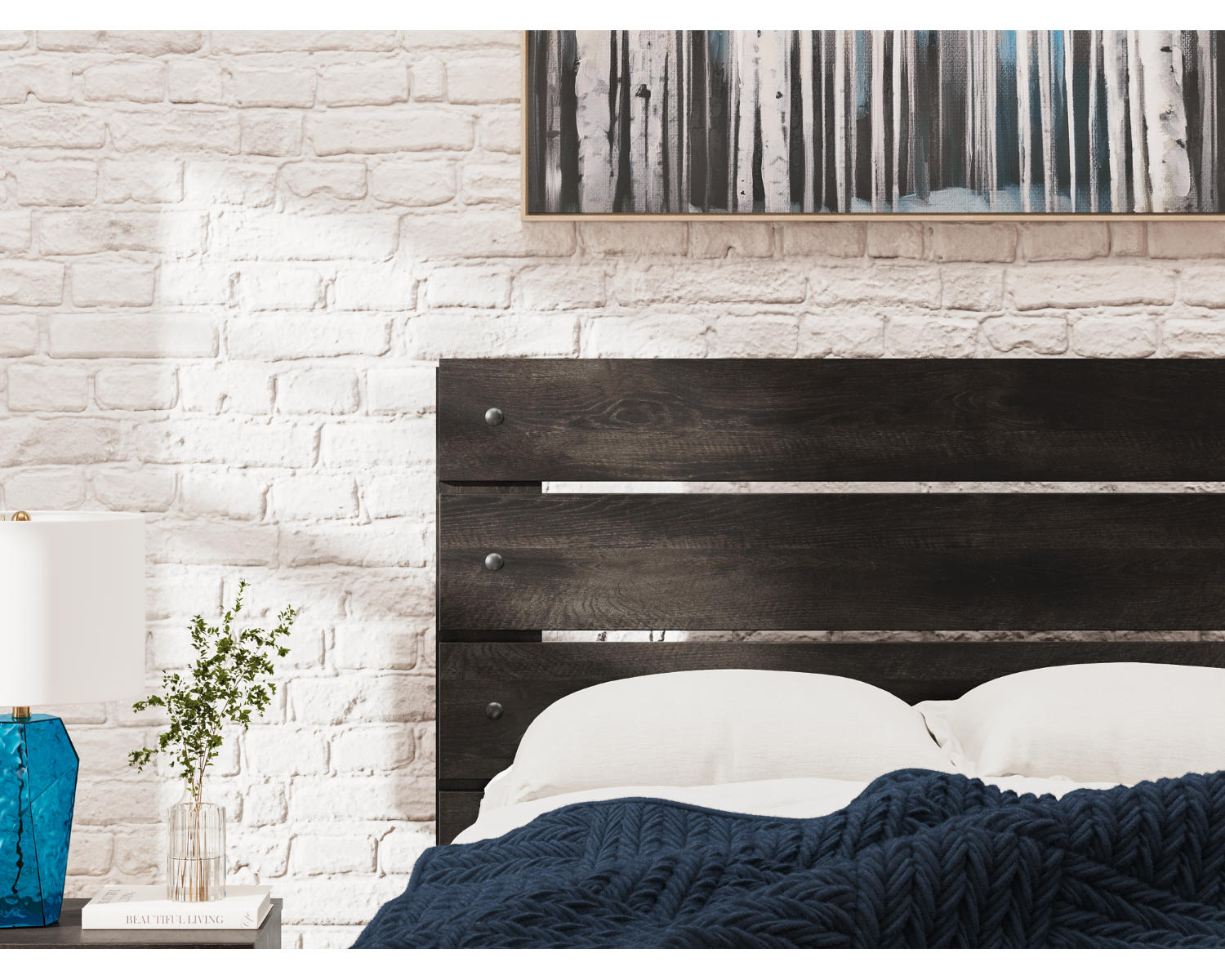 Hollivern Twin Panel Bed, Dresser and Mirror