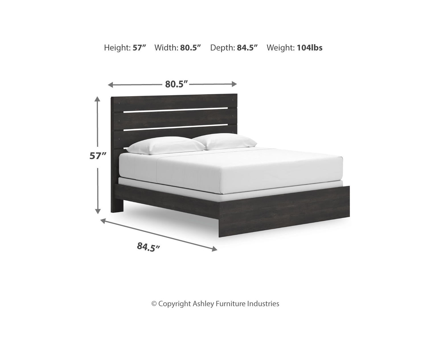Hollivern King Panel Bed