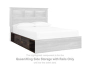 Drystan Queen/King Side Storage with Rails
