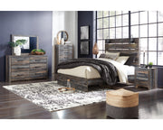 Drystan Queen Panel Bed, Dresser, Mirror, Chest and Nightstand