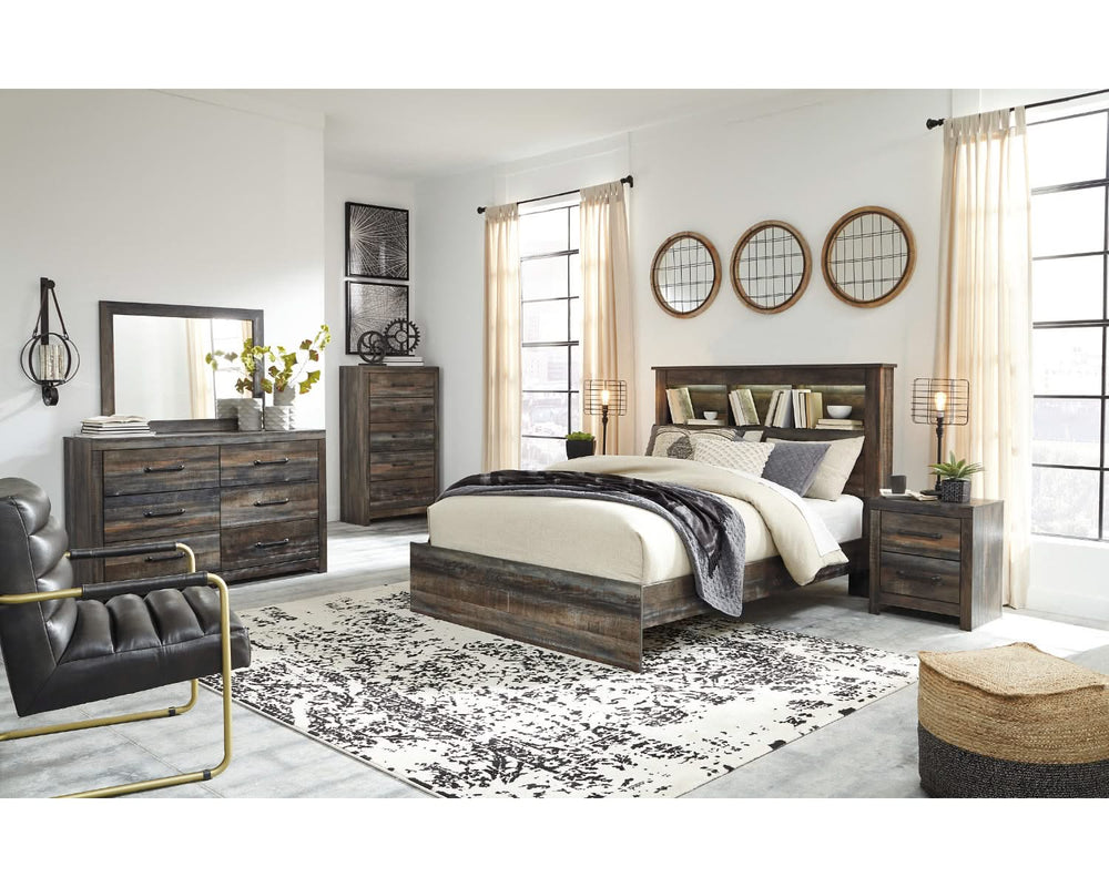 Drystan Queen Bookcase Bed