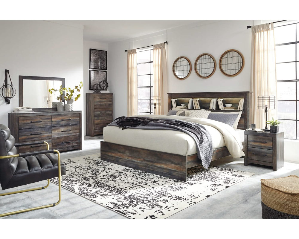Drystan King Bookcase Bed