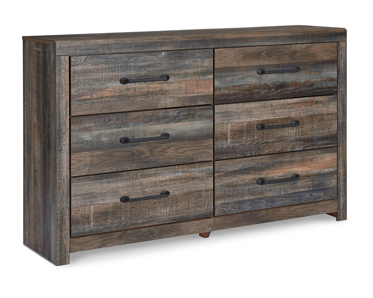 Cama Drystan con almacenaje completo, cómoda y dos mesitas de noche