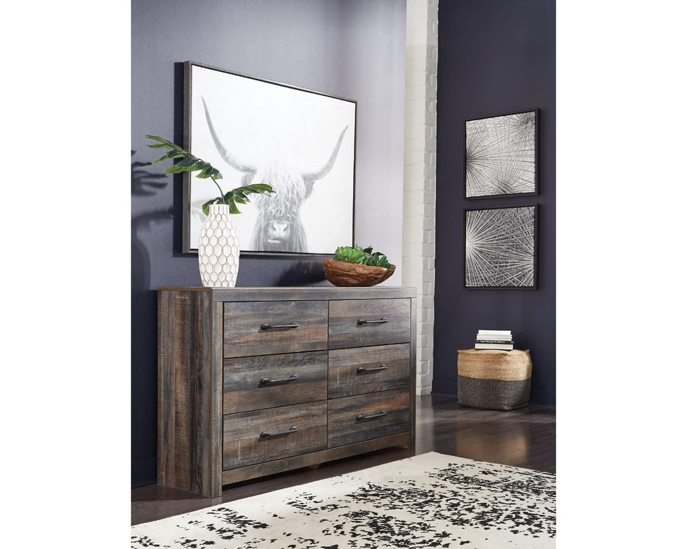 Librería con almacenamiento, cama y cómoda Drystan King