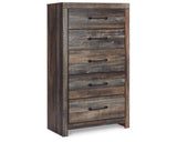 Cama King con almacenaje, tocador, espejo y cómoda Drystan