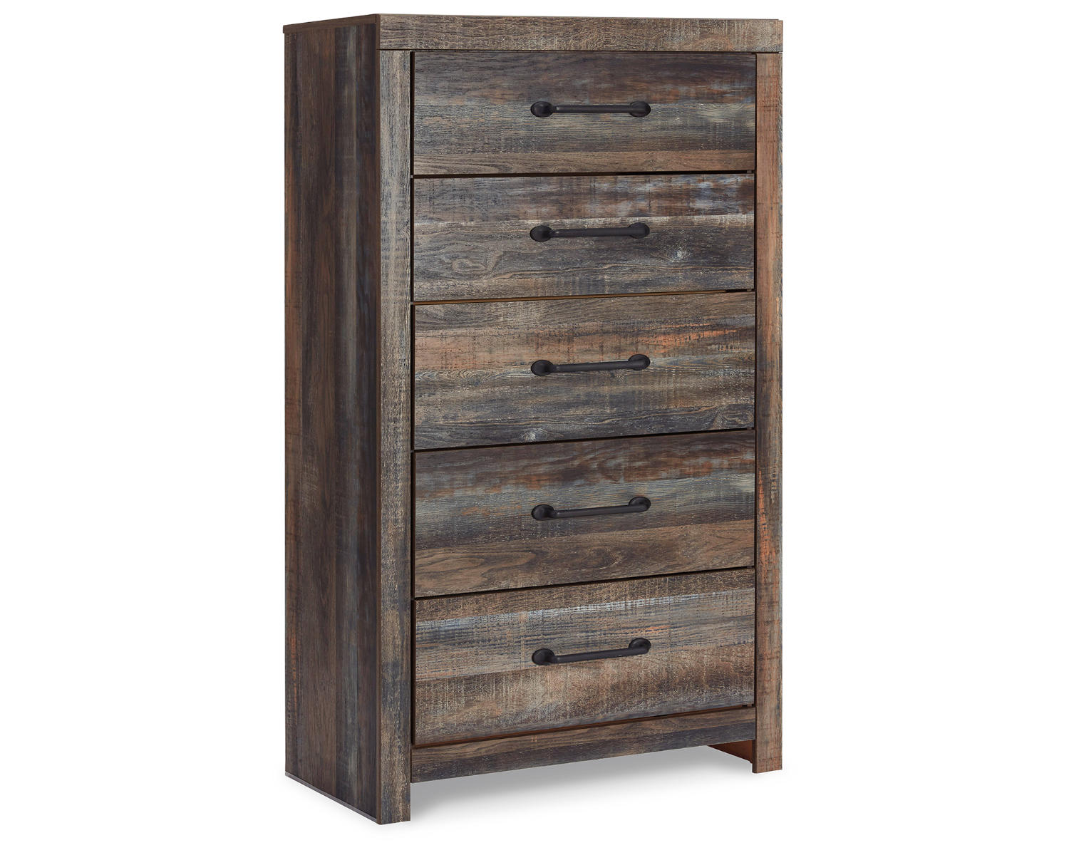 Drystan Queen Bookcase Storage Bed, Dresser, Mirror, Chest and 2 Nightstands
