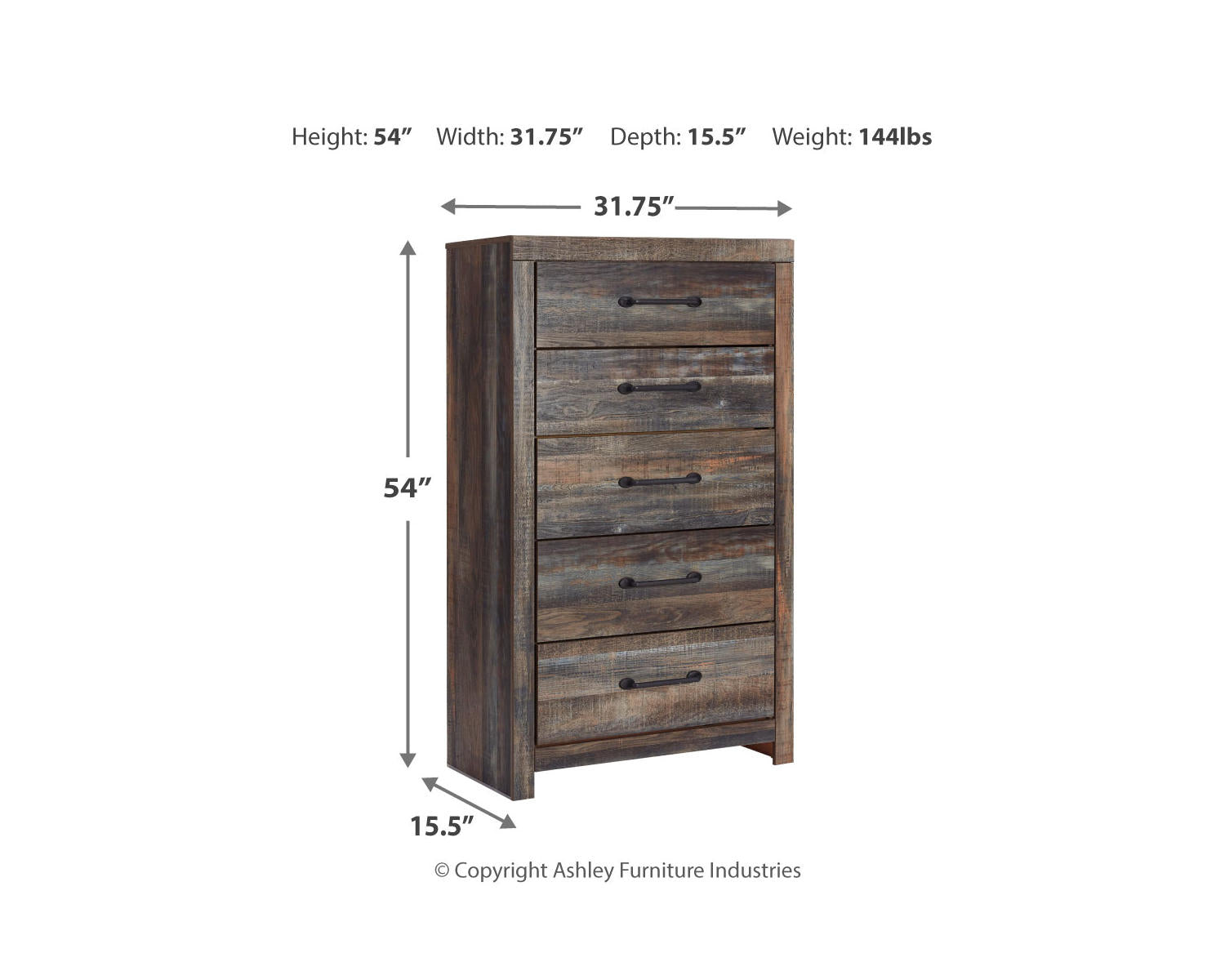 Drystan King Bookcase Storage Bed, Dresser, Mirror, Chest and Nightstand