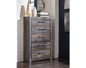 Drystan King Storage Bed, Dresser, Mirror and Chest