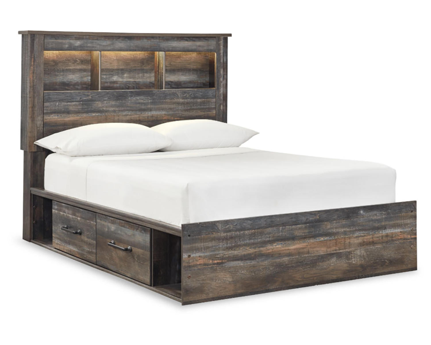 Drystan Full Bookcase Storage Bed and Dresser