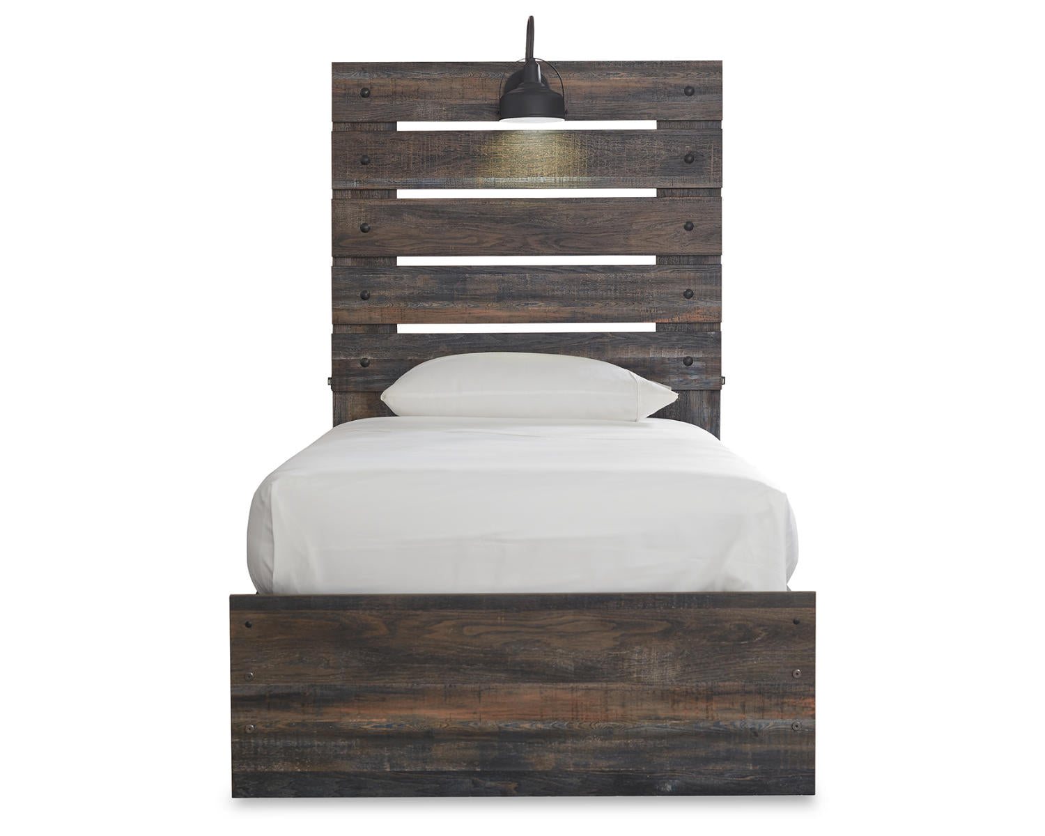 Drystan Twin Panel Bed with 2 Storage Drawers