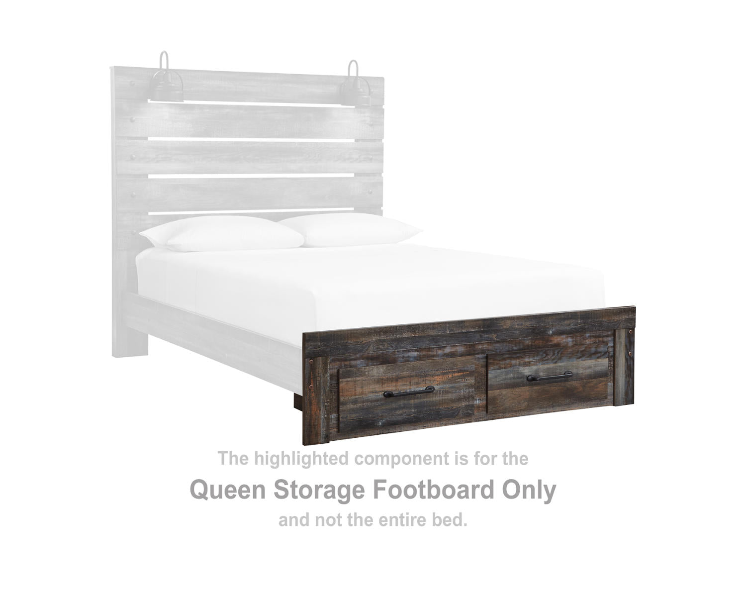 Drystan Queen Storage Footboard