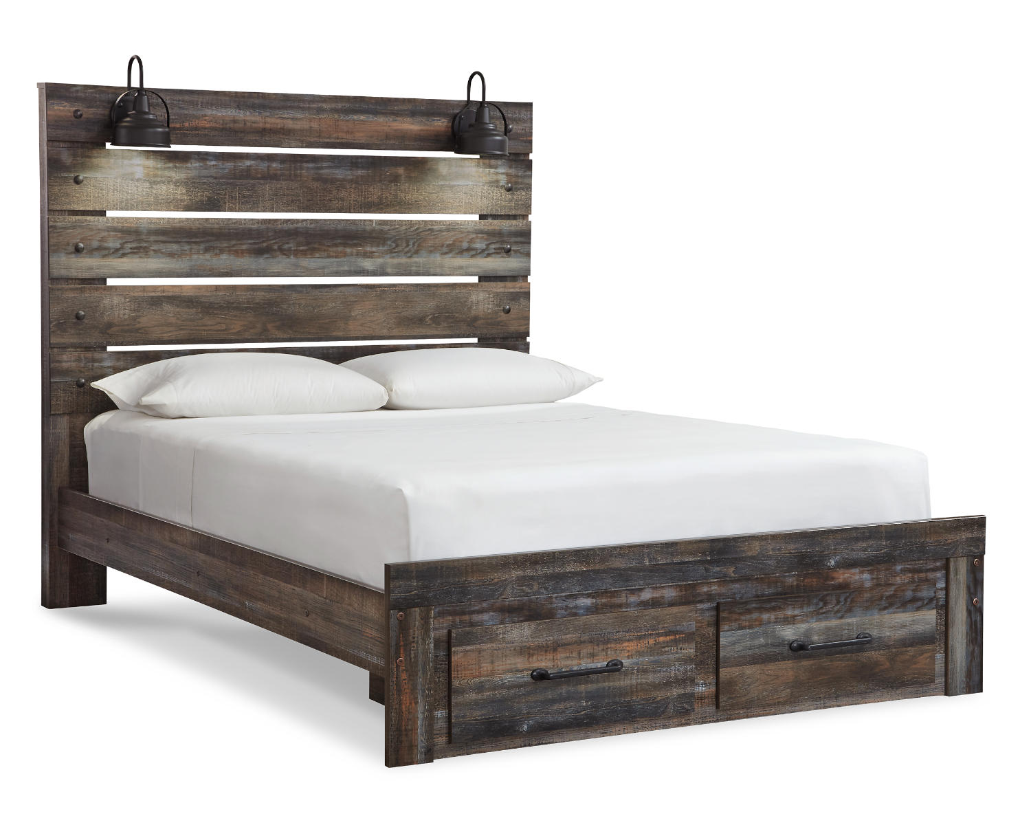 Drystan Queen Panel Storage Bed, Dresser and Mirror