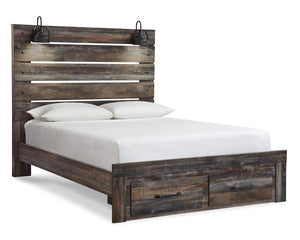 Drystan Queen Panel Storage Bed, Dresser and Mirror
