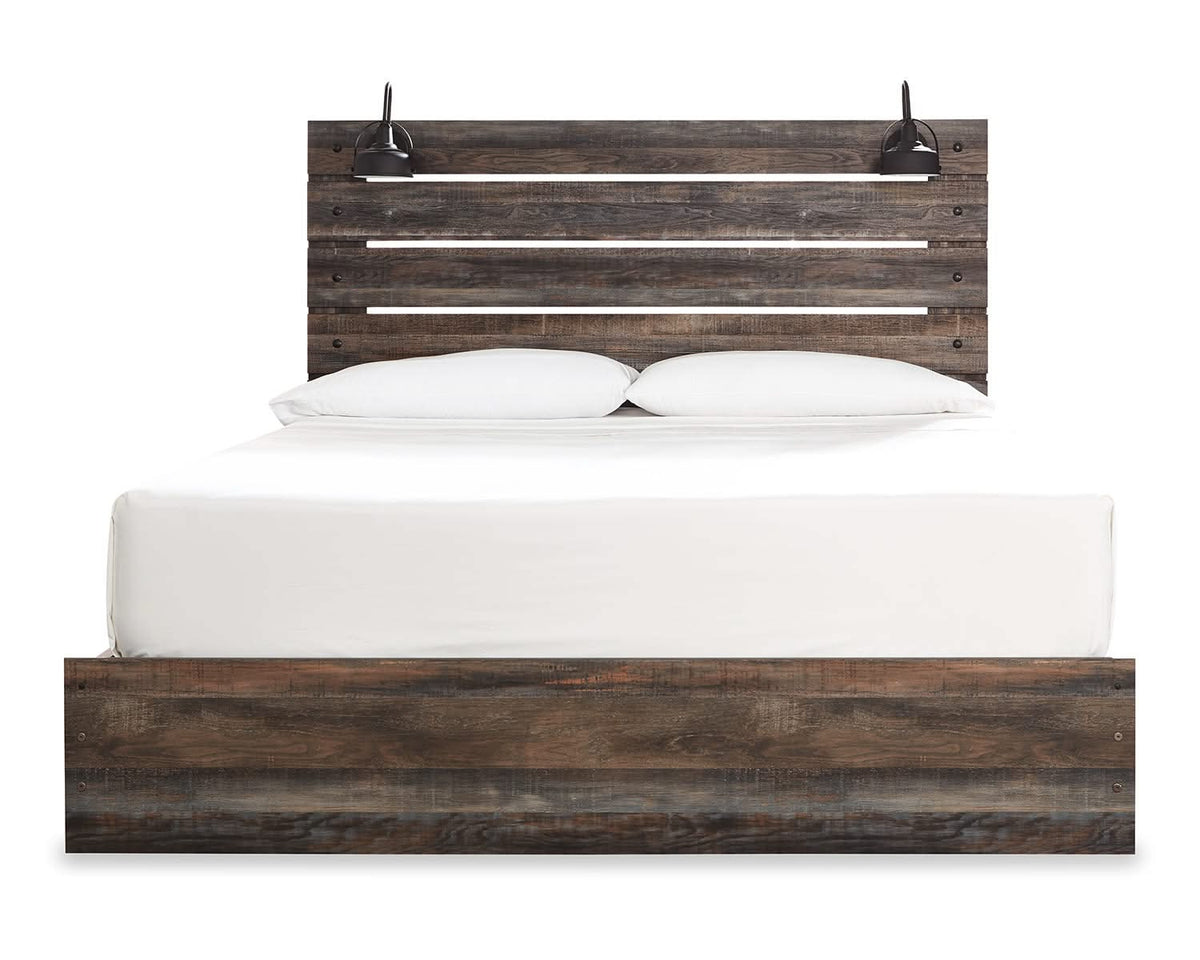 Drystan King Panel Bed with 4 Storage Drawers