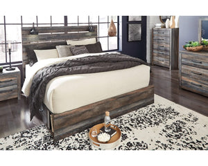 Drystan King Panel Bed with 2 Storage Drawers