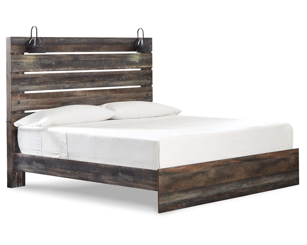 Drystan King Panel Bed, Dresser and Mirror