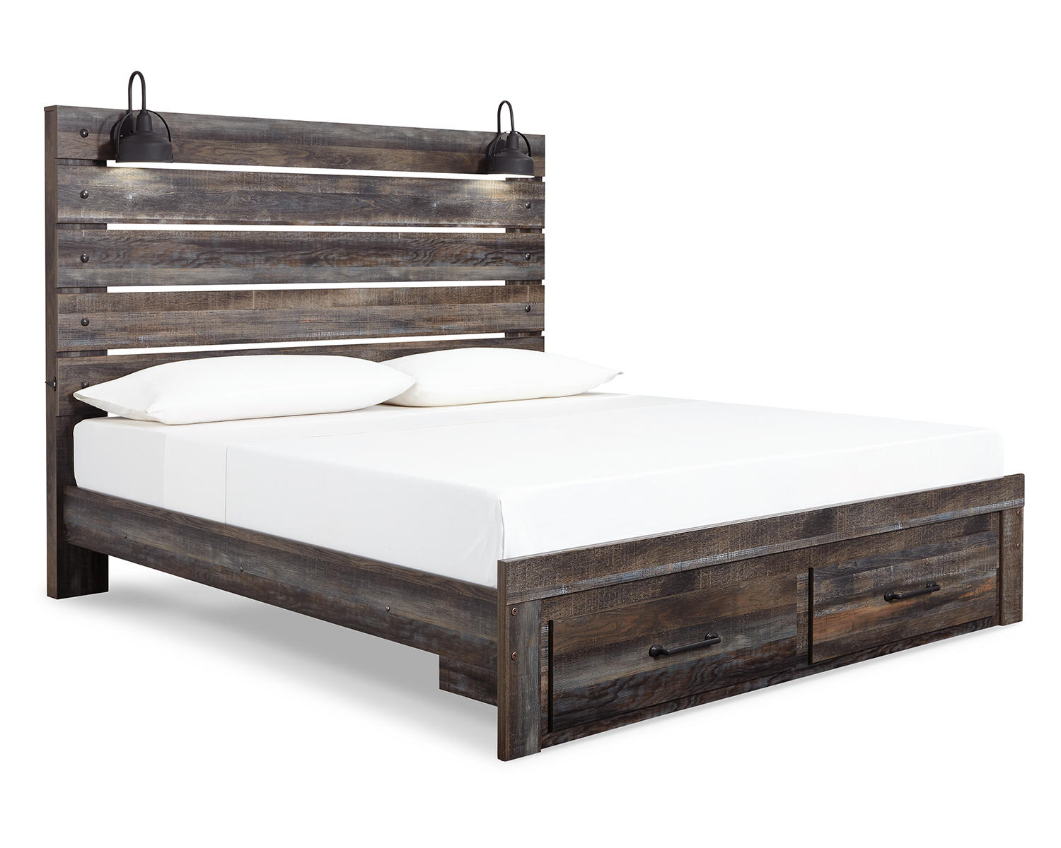 Drystan King Panel Storage Bed, Dresser and Mirror