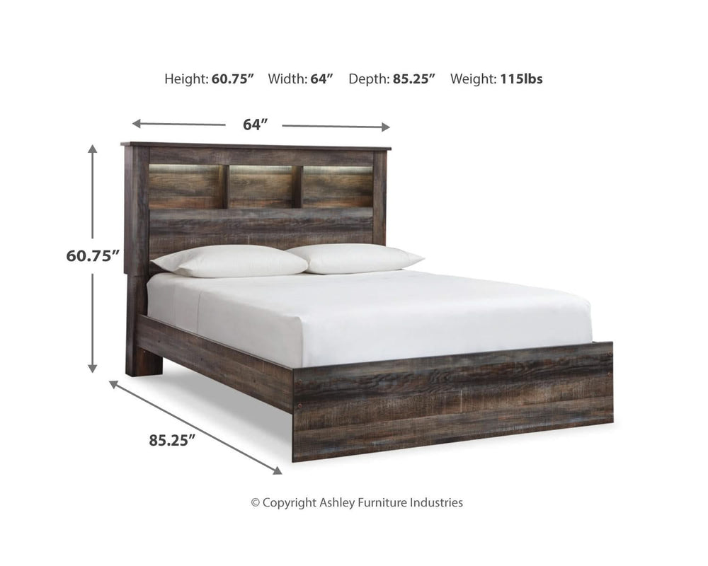 Drystan Queen Bookcase Bed