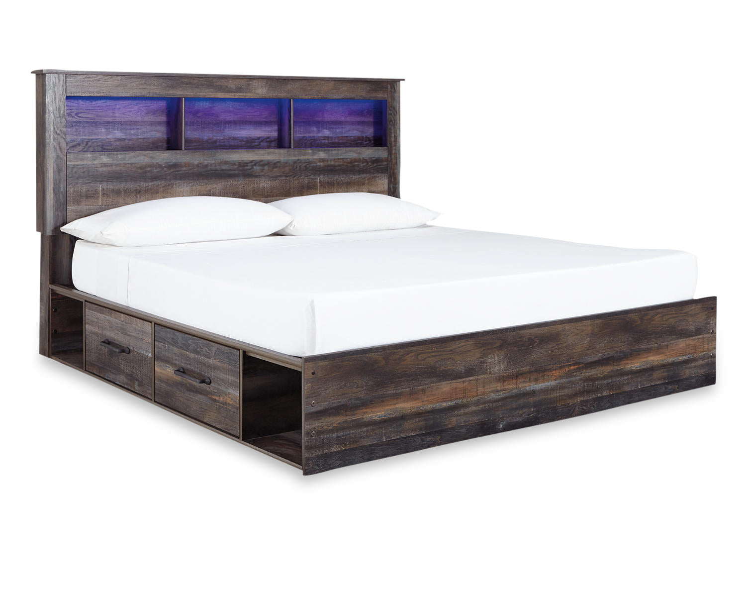 Drystan King Storage Bed, Dresser, Mirror and Chest