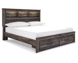 Cama y cómoda con almacenamiento y estantería Drystan King