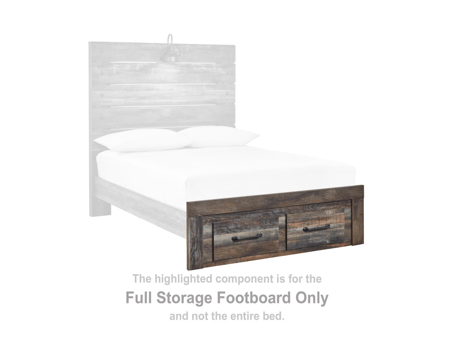 Drystan Full Storage Footboard