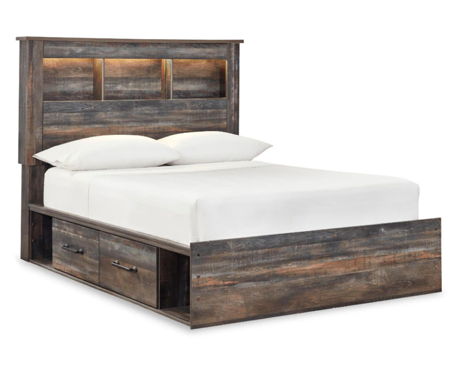 Drystan Full Bookcase Storage Bed and Dresser
