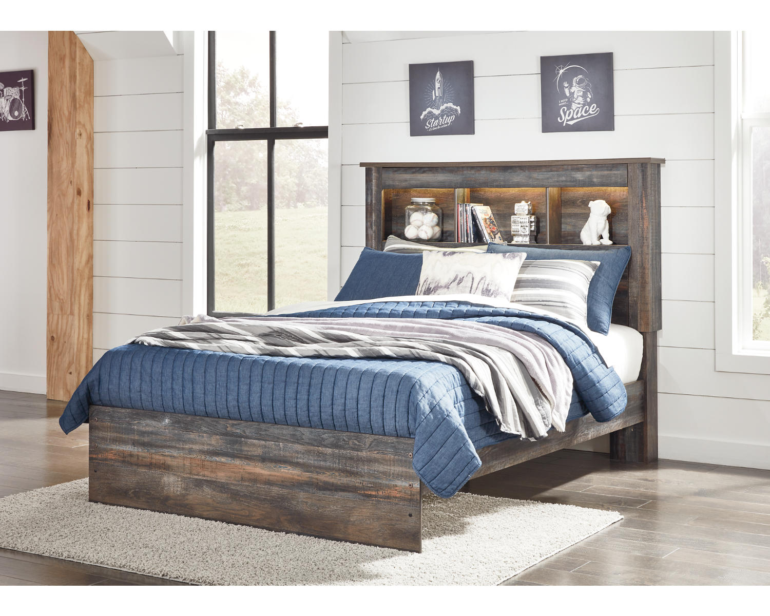 Drystan Full Bookcase Bed