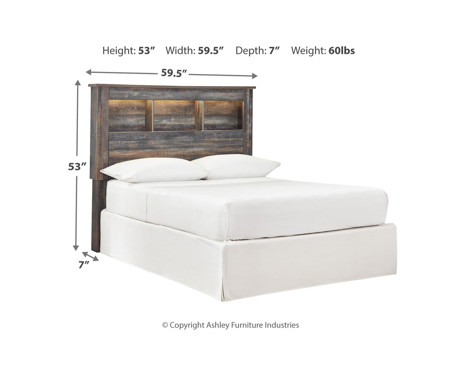 Drystan Full Bookcase Headboard