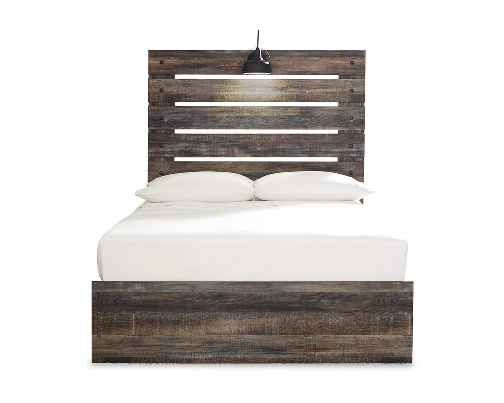 Drystan Full Panel Bed with 4 Storage Drawers